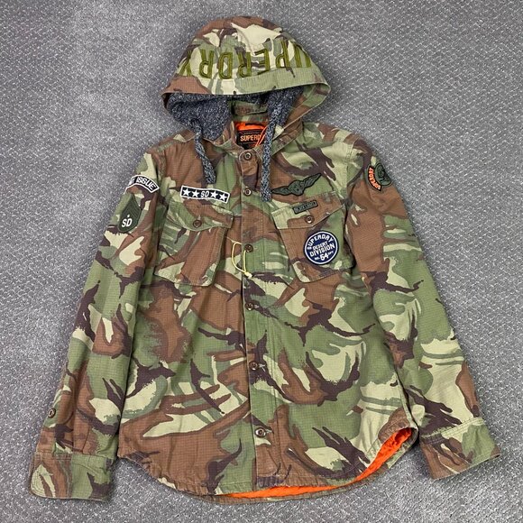 Superdry Other - Superdry Military Storm Hooded Jacket Men's Large Fits like Medium Camo Field